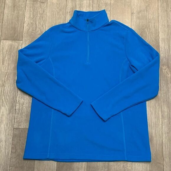 Womens Lands’ End Quarter Zip Fleece Pullover‎ Jacket - Picture 1 of 6